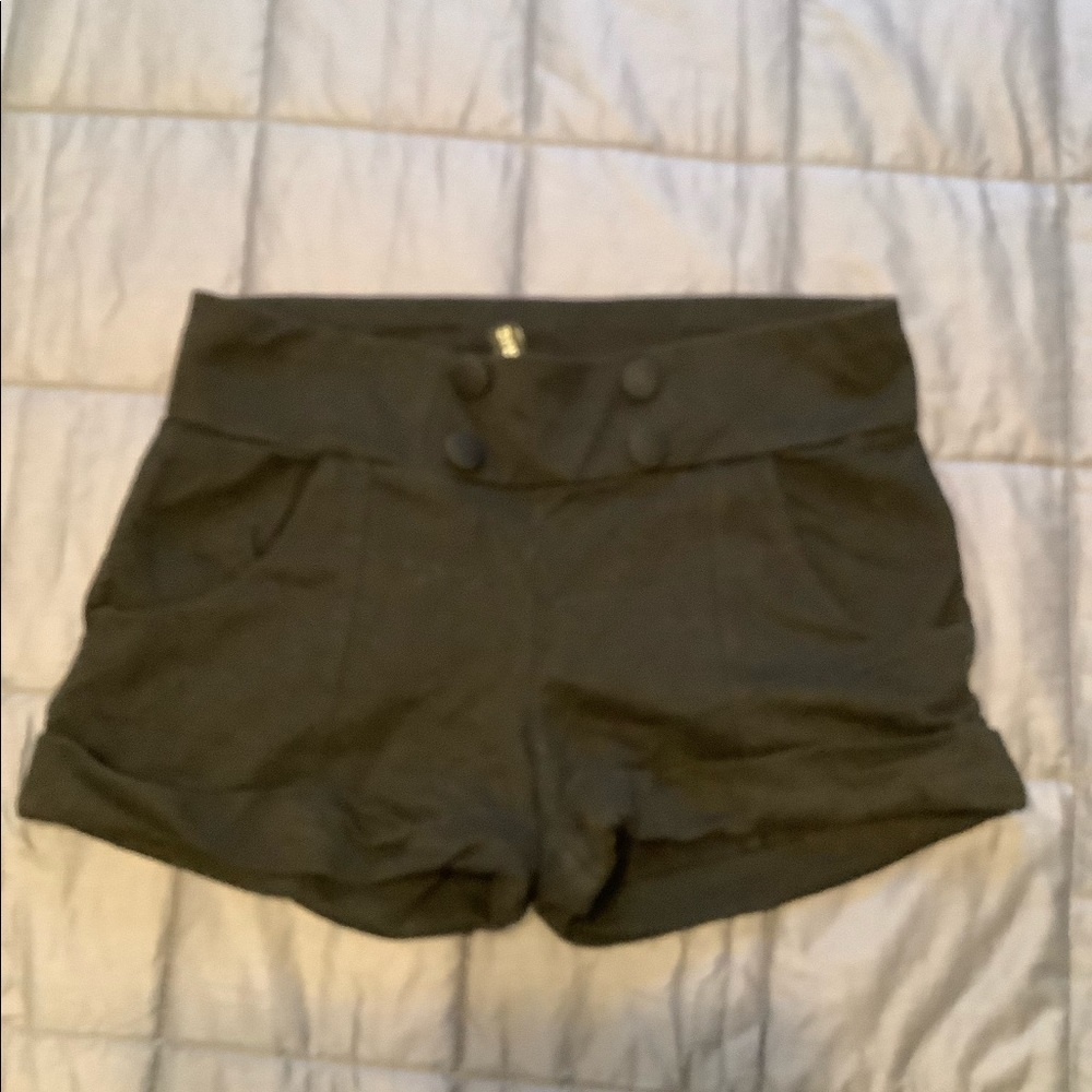 2/$15 black shorts